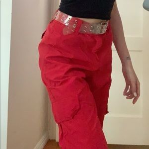 Red Cargo Pants